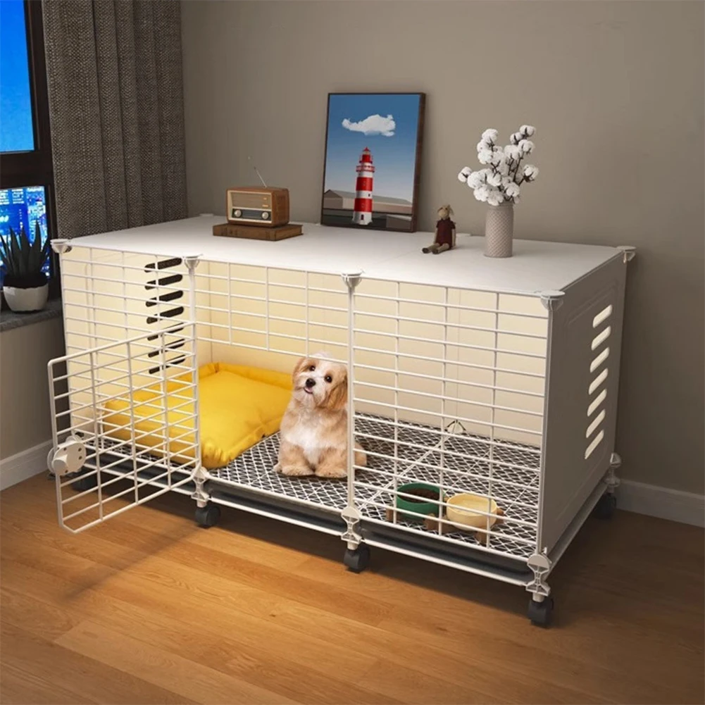 Dog Cage Crate with Wheels & Tray Indoor Dog House Wired Cage Crate Dog Kennels Wire Dogs Kennel for Small/Medium/Large Dog
Dog Cage Crate with Wheels & Tray Indoor Dog House Wired Cage Crate Dog Kennels Wire Dogs Kennel for Small/Medium/Large Dog