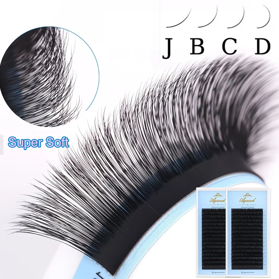 Aguud 5-25mm 16Rows All Size Individual Eyelash ExtensionB J C D CC Matte Professional Soft and Natural Makeup Premium Eyelashes
Aguud 5-25mm 16Rows All Size Individual Eyelash ExtensionB J C D CC Matte Professional Soft and Natural Makeup Premium Eyelashes