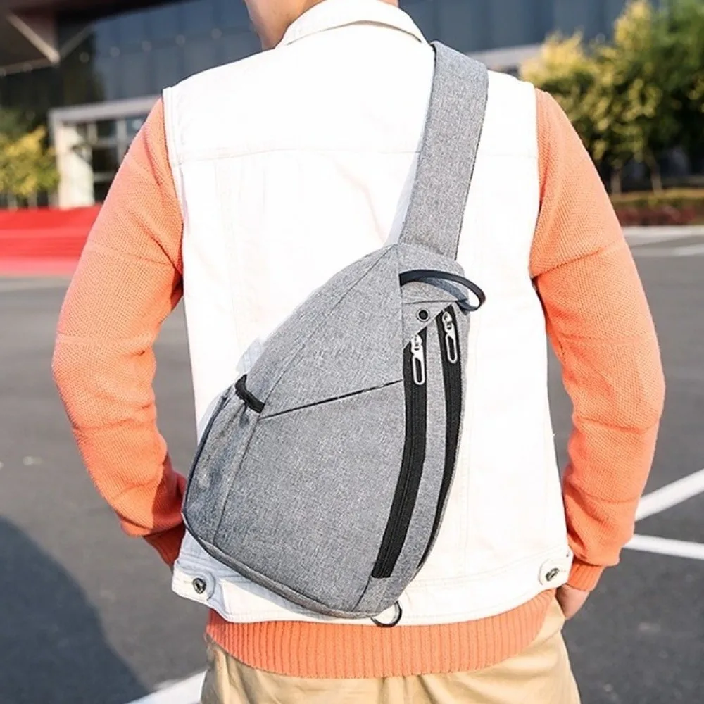 Multilayer Men's Chest Bag Solid Color Multifunctional Oxford Sling Shoulder Bag Adjustable Strap Large Capacity
Multilayer Men's Chest Bag Solid Color Multifunctional Oxford Sling Shoulder Bag Adjustable Strap Large Capacity