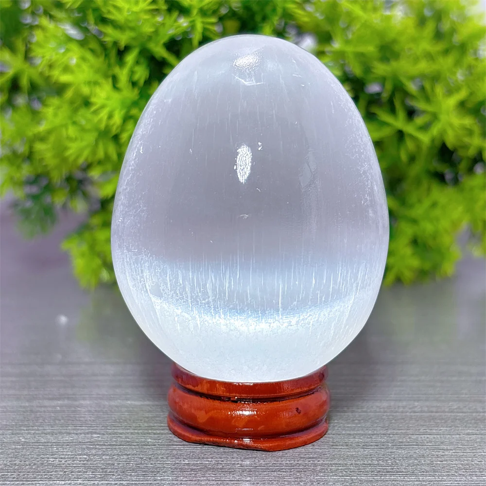 Selenite Egg Natural Crystal Room decor Lucky Quartz Stone Garden Reiki Gifts Healing Energy Love Home Decoritems +Stand
Selenite Egg Natural Crystal Room decor Lucky Quartz Stone Garden Reiki Gifts Healing Energy Love Home Decoritems +Stand