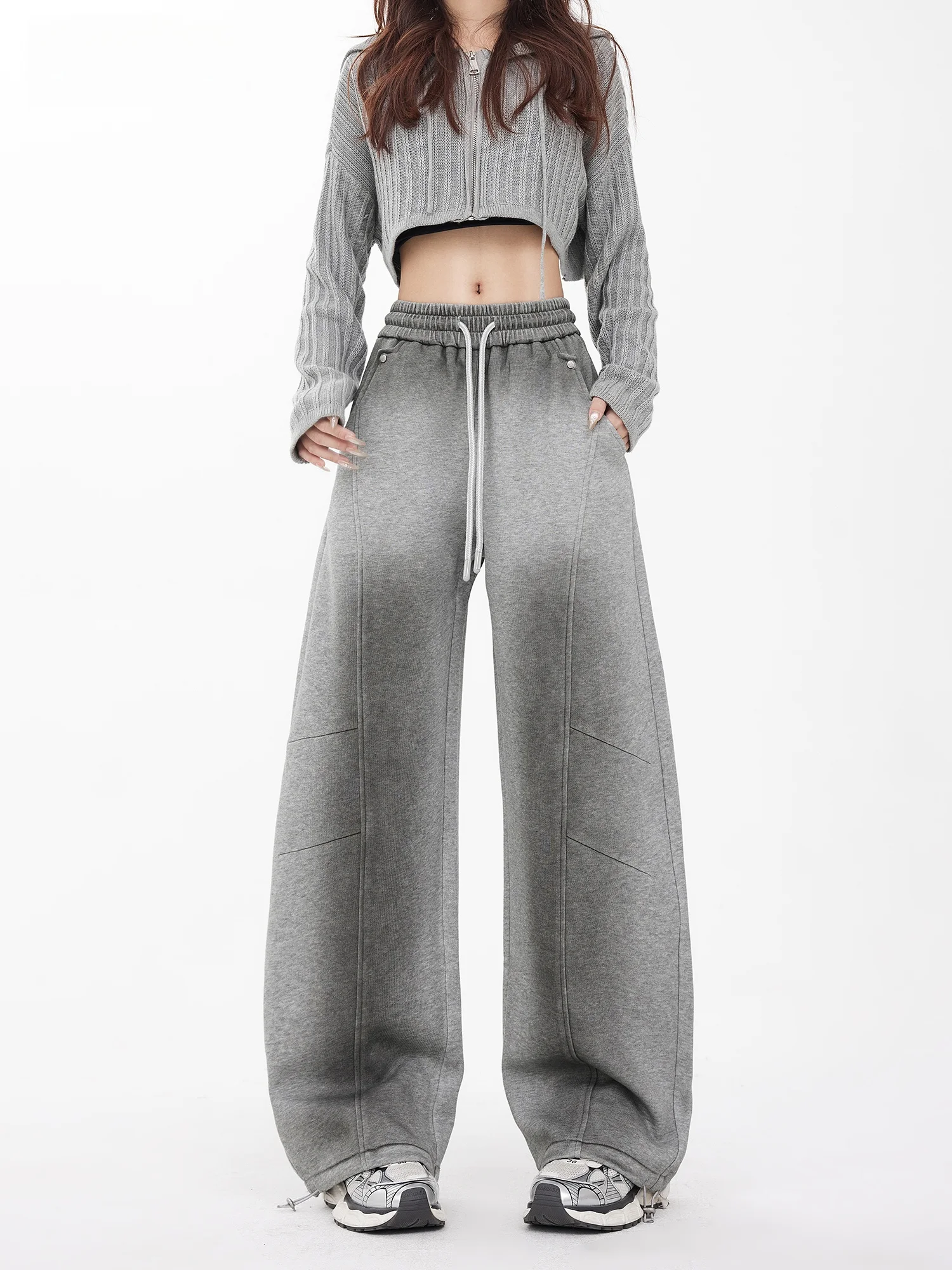 E.D.X High Waist Wide Leg ey adient Casual Pants Women's Street Sle Spring New Floor-Length Trousers Casual Pants
E.D.X High Waist Wide Leg ey adient Casual Pants Women's Street Sle Spring New Floor-Length Trousers Casual Pants