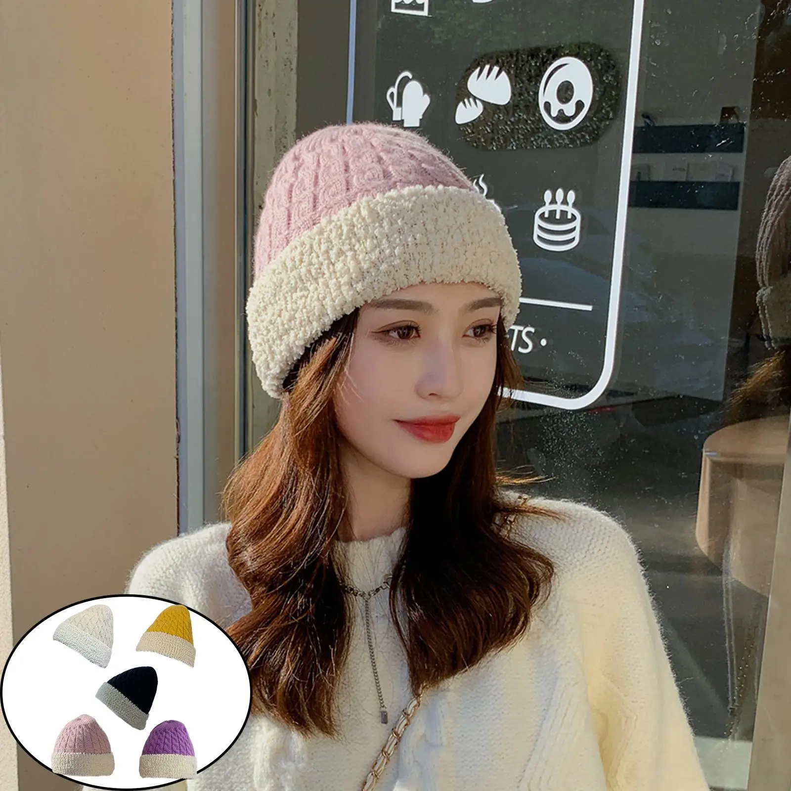 Woolen Yarn Knitted Headgear Women Winter Thermal Beanie Fashion Accessory
Woolen Yarn Knitted Headgear Women Winter Thermal Beanie Fashion Accessory
