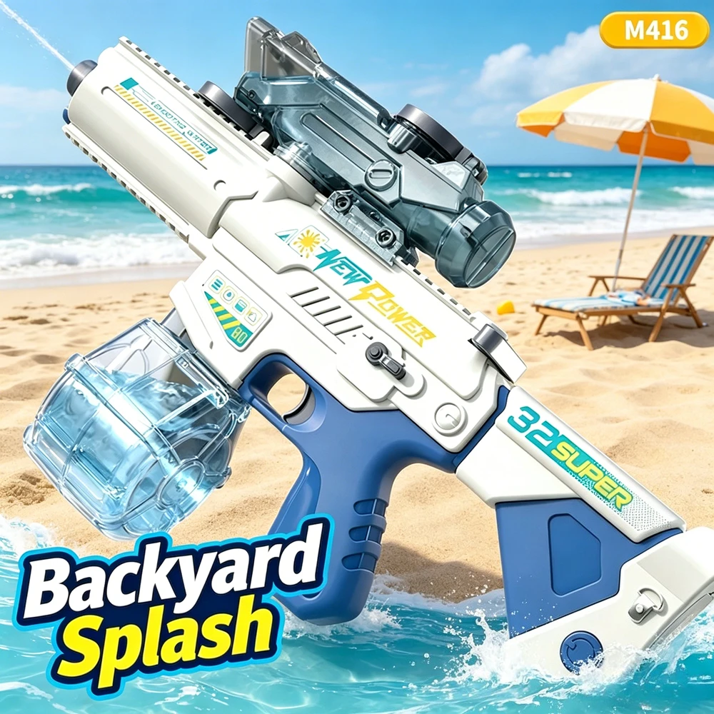 M416 Style Electric Water Blaster Continuous Firing Water Gun Toy for Outdoor Summer Activities Perfect Present for Children
M416 Style Electric Water Blaster Continuous Firing Water Gun Toy for Outdoor Summer Activities Perfect Present for Children
