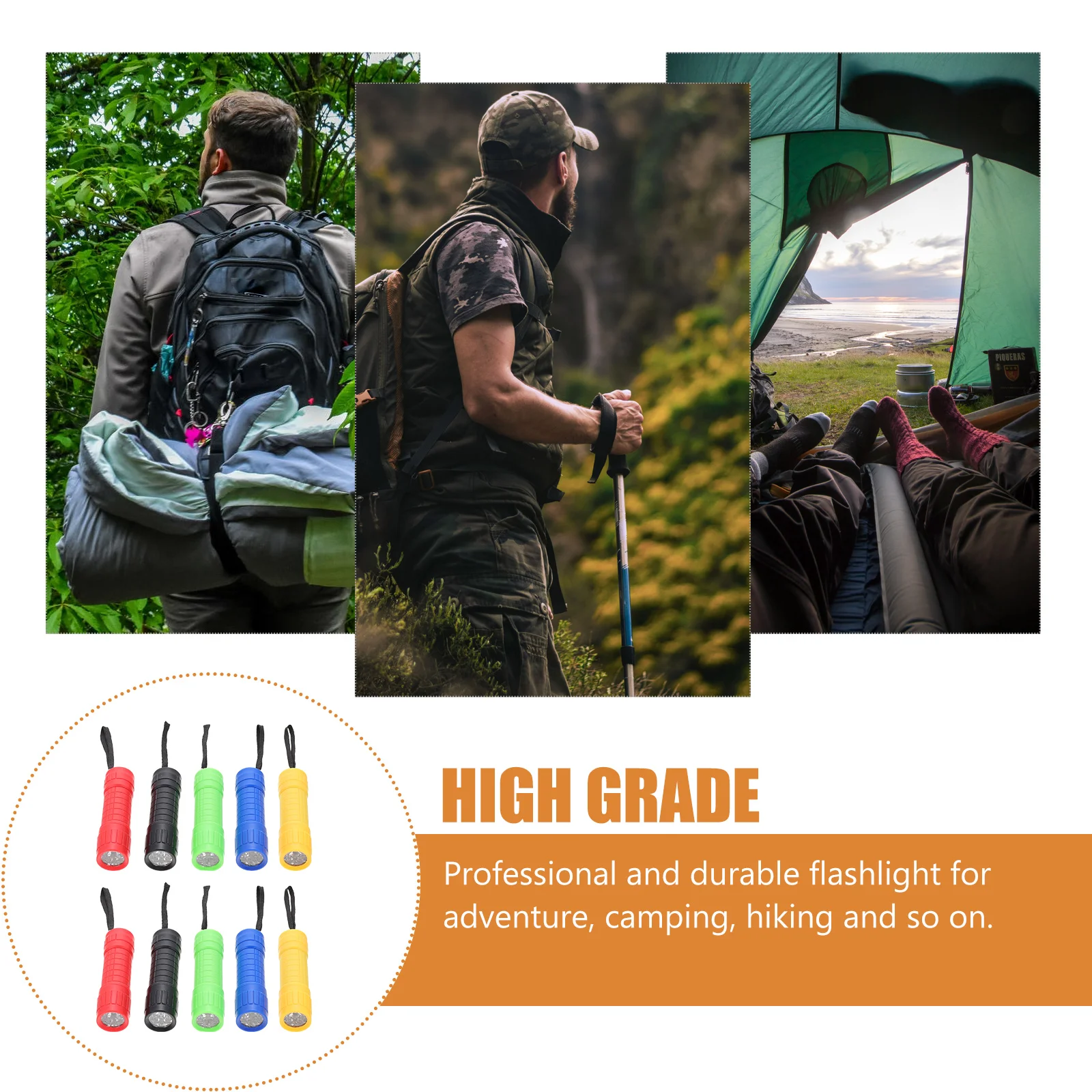 10pcs LED Mini Flashlight Durable Portable Outdoor Camping Keychain Hanging Small Bright Light for Kids
10pcs LED Mini Flashlight Durable Portable Outdoor Camping Keychain Hanging Small Bright Light for Kids