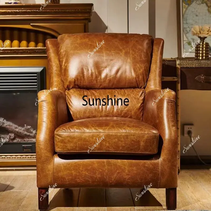 Medieval Classic American Retro Single Sofa Chair Cigar Chair Leisure Chair
Medieval Classic American Retro Single Sofa Chair Cigar Chair Leisure Chair