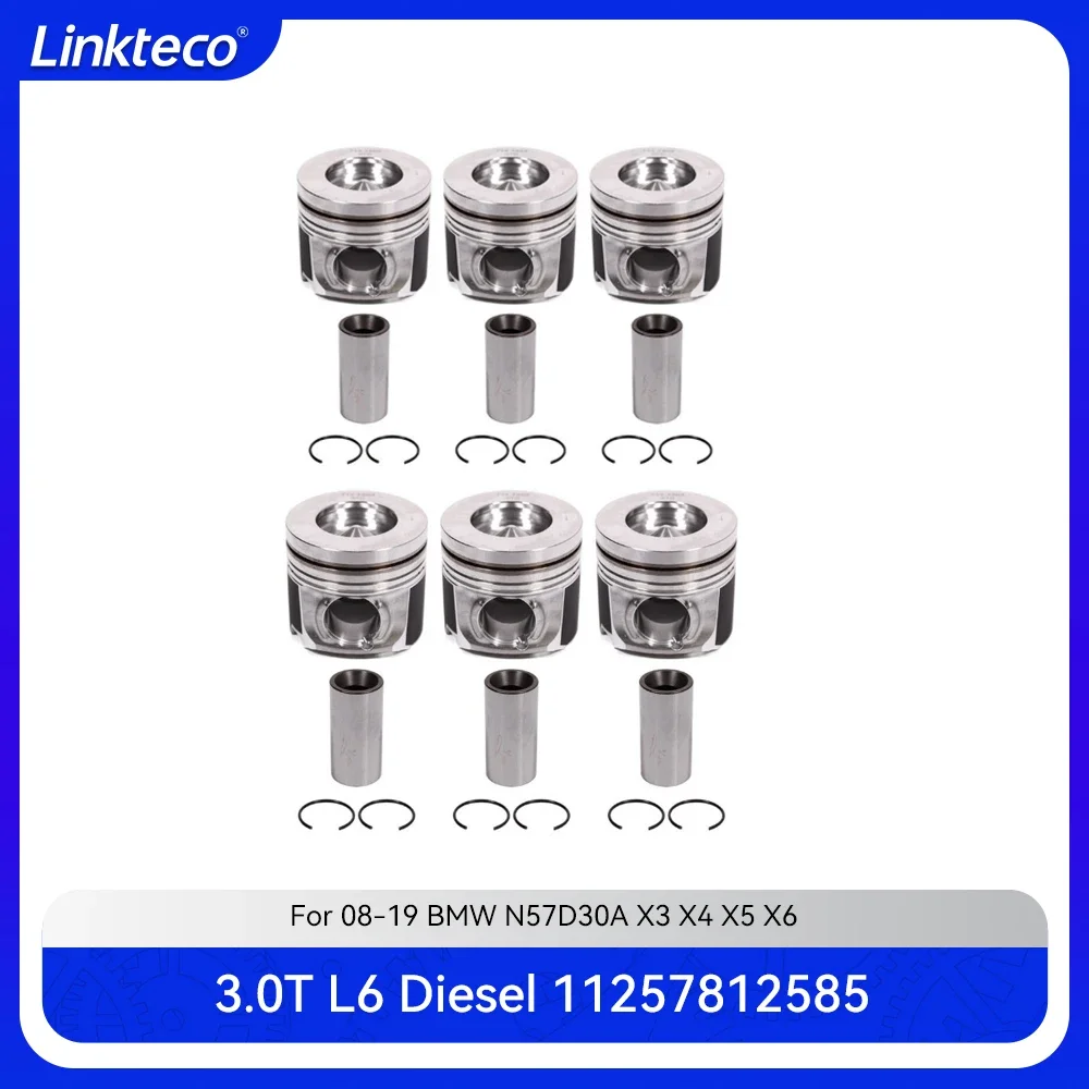 Engine Part 6X Piston & Piston Ring Set Fit 3.0 T L L6 N57D30 N57 Diesel For 08-19 BMW X3 X4 X5 X6 3.0T 11257812585 11257805329
Engine Part 6X Piston & Piston Ring Set Fit 3.0 T L L6 N57D30 N57 Diesel For 08-19 BMW X3 X4 X5 X6 3.0T 11257812585 11257805329