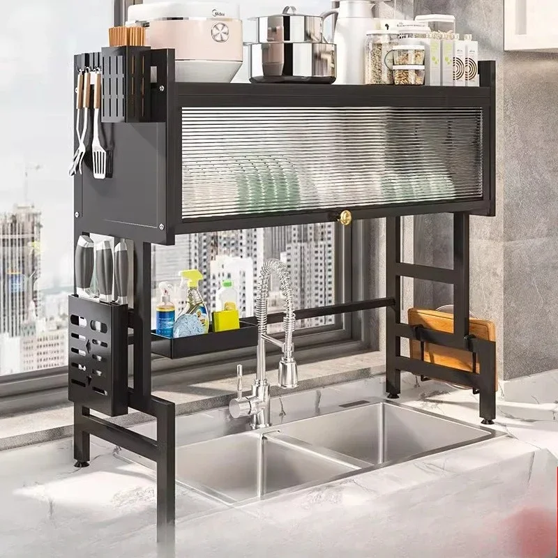 New model Kitchen Sink Shelf Sink Sink Dust Bowl Storage Cabinet Multifunctional Dish Drain Rack premium
New model Kitchen Sink Shelf Sink Sink Dust Bowl Storage Cabinet Multifunctional Dish Drain Rack premium