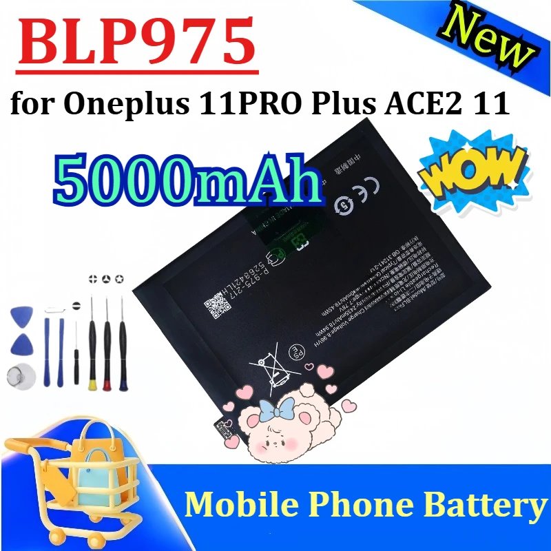 New for Oneplus BLP975 11PRO Plus ACE2 11 5000mAh Mobile Phone Battery+tools
New for Oneplus BLP975 11PRO Plus ACE2 11 5000mAh Mobile Phone Battery+tools