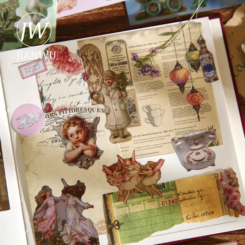 JIANWU Vintage Fairy Tale Character Flower Landscape Material Collage Scrapbooking Sticker Book Creative DIY Journal Stationery
JIANWU Vintage Fairy Tale Character Flower Landscape Material Collage Scrapbooking Sticker Book Creative DIY Journal Stationery