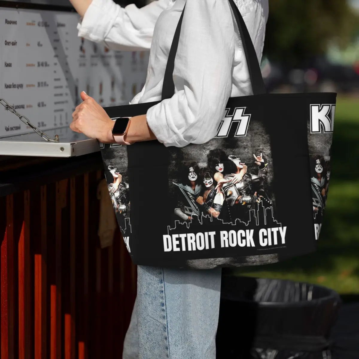 Kiss Band Detroit Rock City Beach Tote Bag Sport Gym Yoga Duffle Large Tote Bag Women Travel Bag Fitness bag
Kiss Band Detroit Rock City Beach Tote Bag Sport Gym Yoga Duffle Large Tote Bag Women Travel Bag Fitness bag