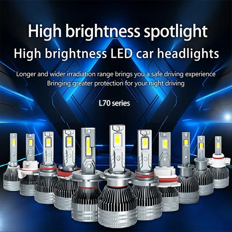 L70 H3 H4 H7 LED H8 H11 9005 HB3 9006 HB4 H1 9012 Hir2 Led Headlight Bulb Canbus Light Automobile Kit H7 Turbo Car Fog Lamp
L70 H3 H4 H7 LED H8 H11 9005 HB3 9006 HB4 H1 9012 Hir2 Led Headlight Bulb Canbus Light Automobile Kit H7 Turbo Car Fog Lamp