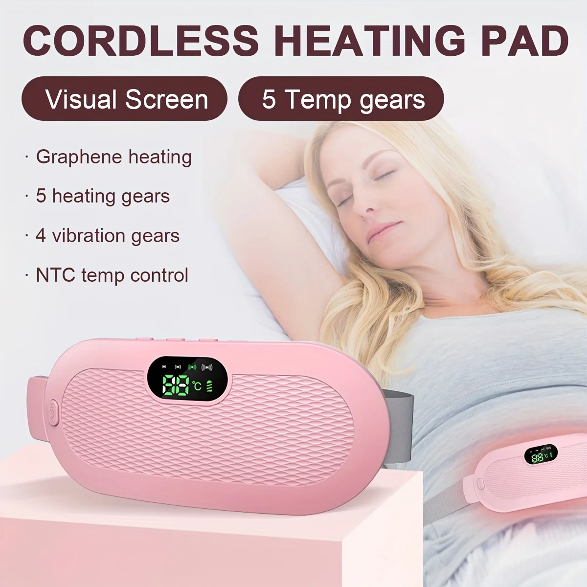 Portable Cordless Heating Pad, Waist Belt Device, Fast Heating Pad With Heat And Vibration Massage Function, Back Or Belly Heat
Portable Cordless Heating Pad, Waist Belt Device, Fast Heating Pad With Heat And Vibration Massage Function, Back Or Belly Heat