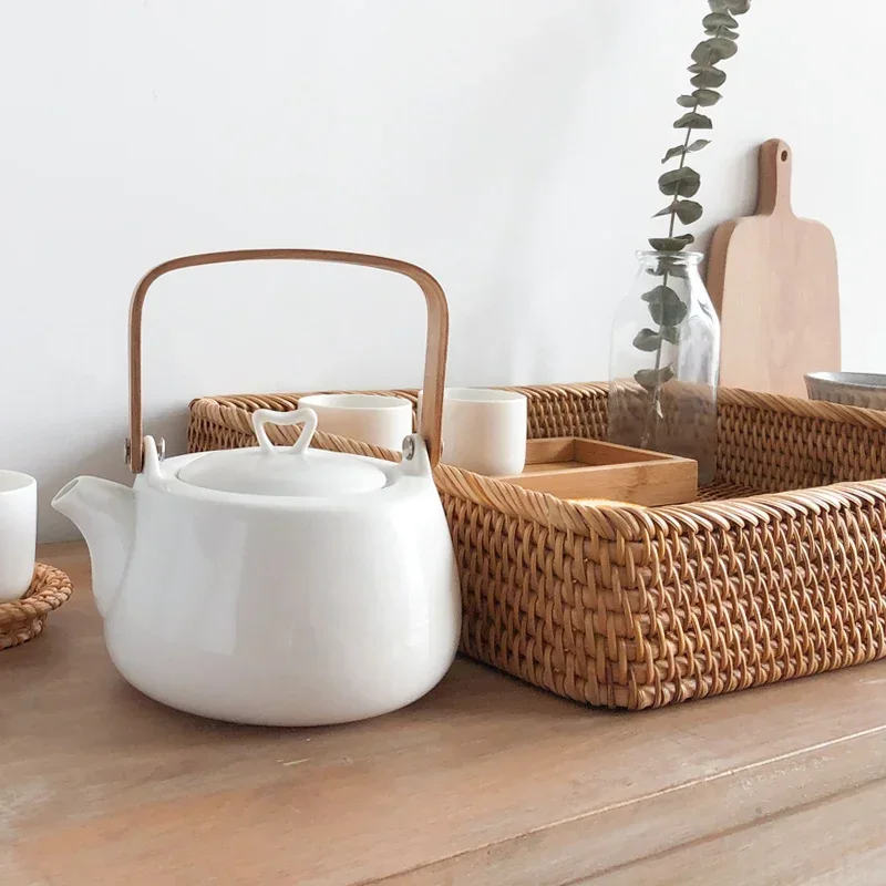Hand-woven Rattan Wicker Basket Fruit Tea Snack Bread Basket Cosmetic Rectangular Storage Box Kitchen Desktop Sundries Organizer
Hand-woven Rattan Wicker Basket Fruit Tea Snack Bread Basket Cosmetic Rectangular Storage Box Kitchen Desktop Sundries Organizer