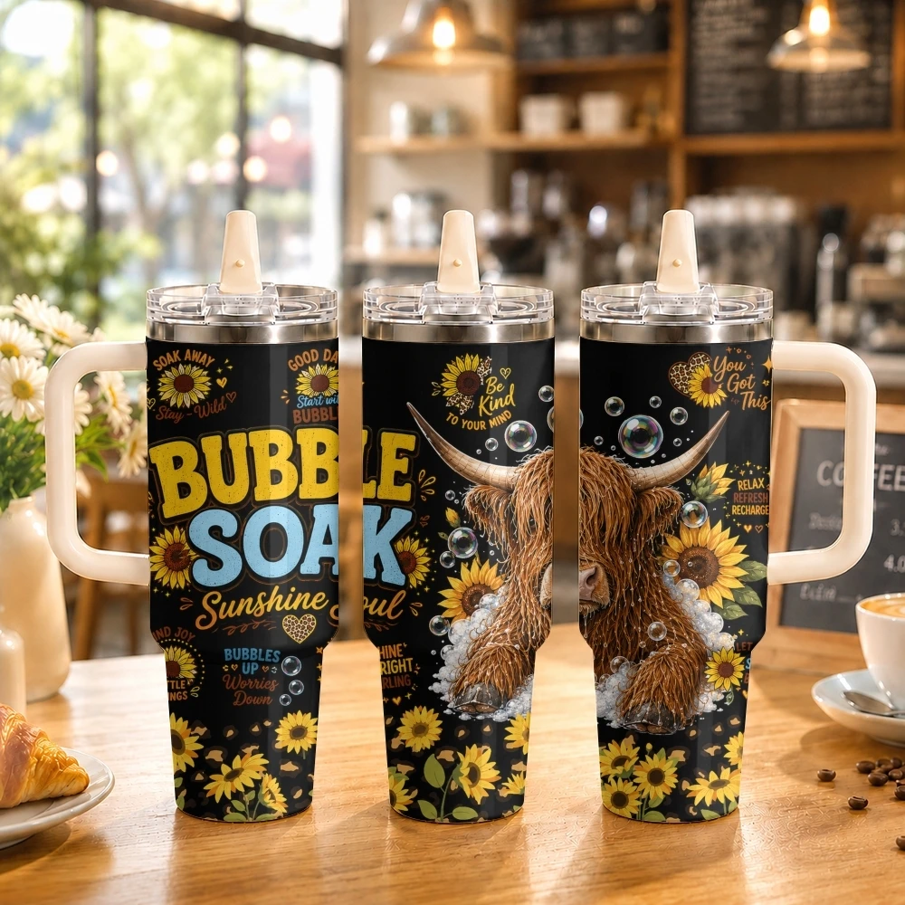 Highland Cow Design Vacuum Flasks 40oz Thermal Tumbler with Handle Stainless Steel Vacuum Insulated Leak Proof Travel Mug
Highland Cow Design Vacuum Flasks 40oz Thermal Tumbler with Handle Stainless Steel Vacuum Insulated Leak Proof Travel Mug