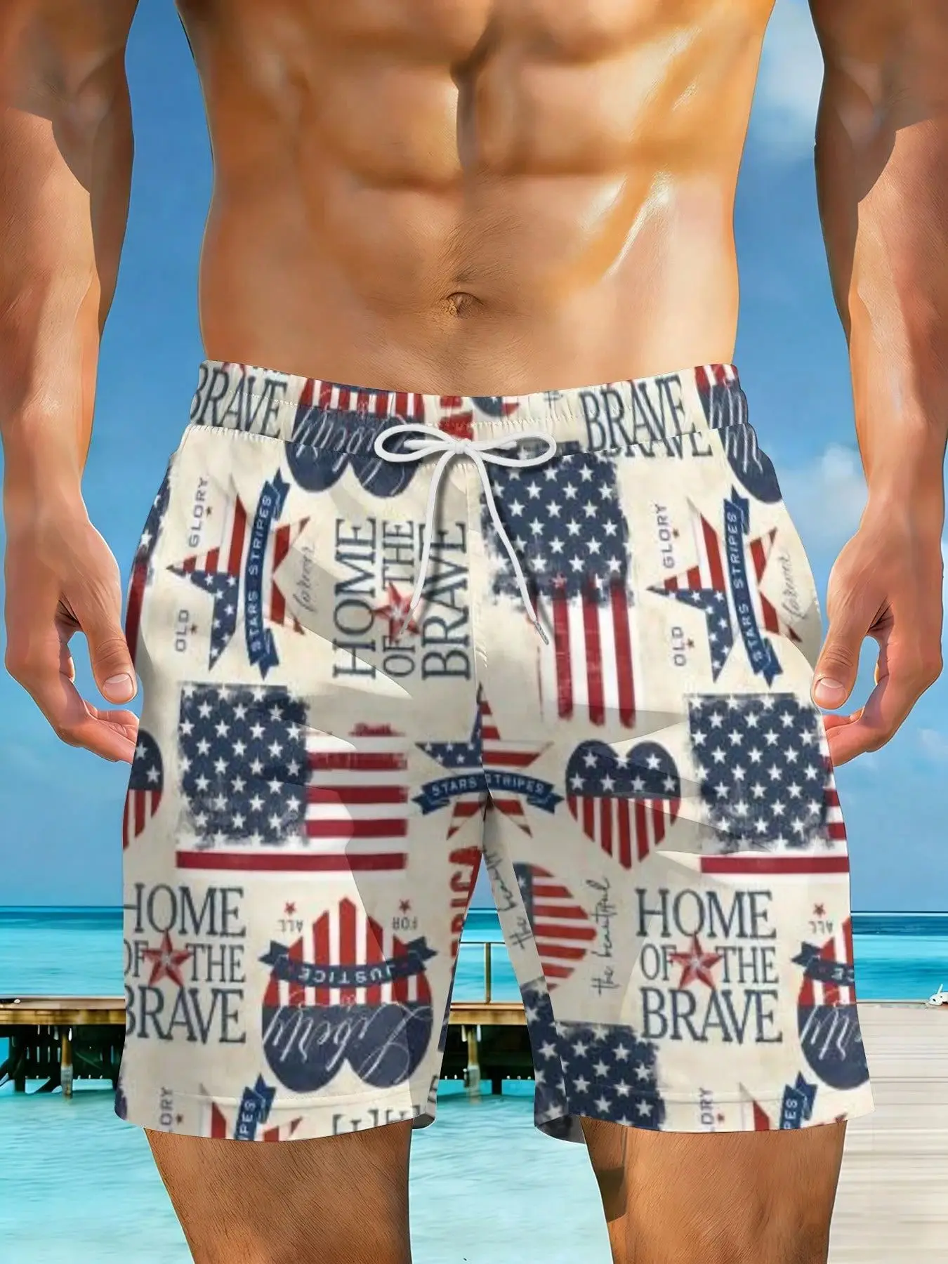 2026 Summer New Styles Home Of The Brave America Plus Size Men's Tropical Casual Beach Shorts Fashion
2026 Summer New Styles Home Of The Brave America Plus Size Men's Tropical Casual Beach Shorts Fashion