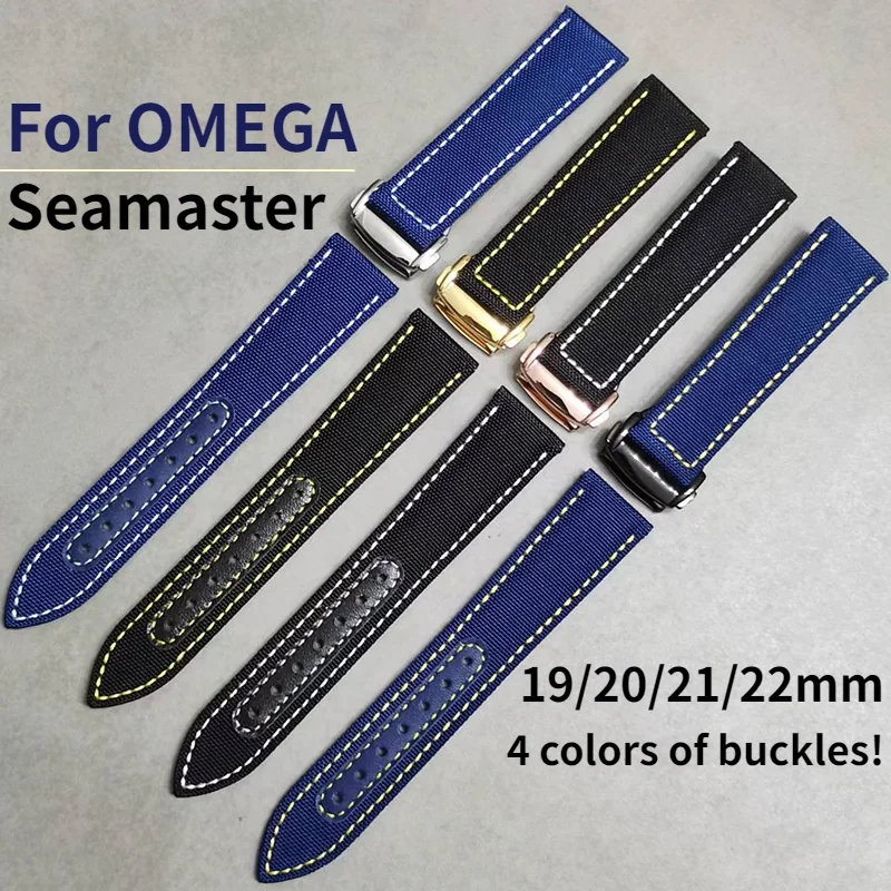 Canvas Nylon Watch Strap For OMEGA Seamaster Genuine Leather Watch Band 19 20 21 22mm Band Fabric Bracelet Wristbelt Durable
Canvas Nylon Watch Strap For OMEGA Seamaster Genuine Leather Watch Band 19 20 21 22mm Band Fabric Bracelet Wristbelt Durable