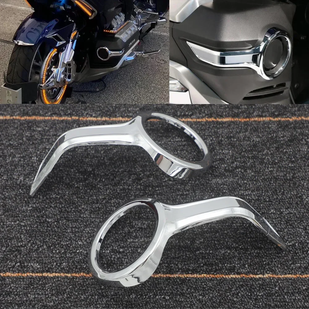 2 шт. Gold Wing GL1800, противотуманные фары для мотоцикла, ободок, кольца, хромированная декоративная крышка для Honda Goldwing GL1800 F6B 2018-2020
2 шт. Gold Wing GL1800, противотуманные фары для мотоцикла, ободок, кольца, хромированная декоративная крышка для Honda Goldwing GL1800 F6B 2018-2020