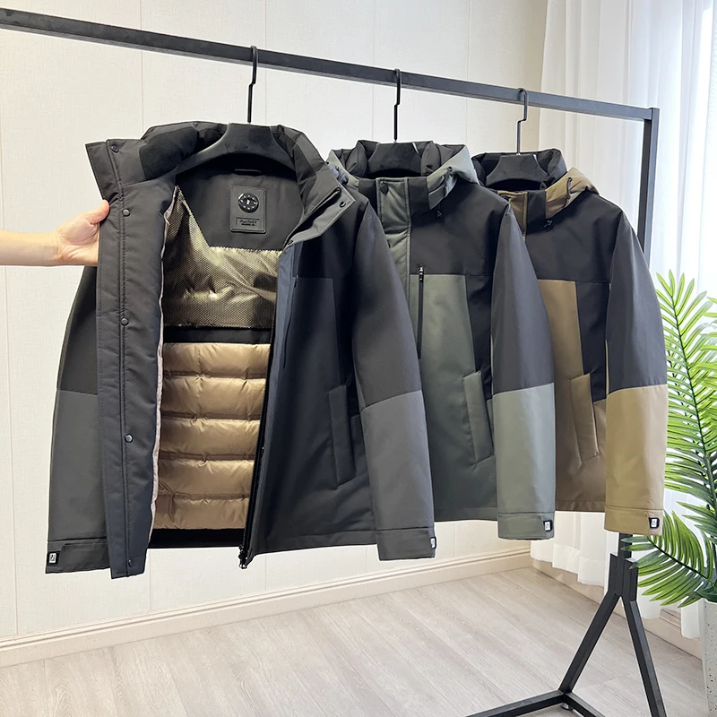 Men's Warm Hooded down Jacket Graphene Heat Reflection 90 Duck down Autumn Winter Fashion Urban Style Regular Fit Garment
Men's Warm Hooded down Jacket Graphene Heat Reflection 90 Duck down Autumn Winter Fashion Urban Style Regular Fit Garment