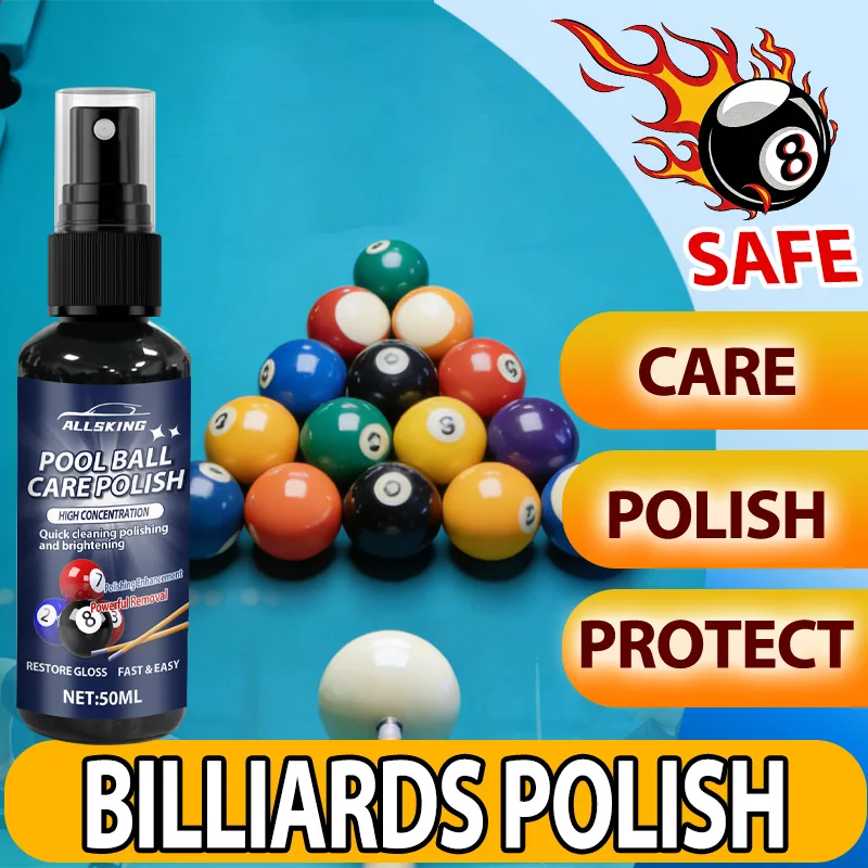 Billiards Ball Cleaner Spray - Remove Stains & Enhance Gloss Perfect for Practice & Competition Balls
Billiards Ball Cleaner Spray - Remove Stains & Enhance Gloss Perfect for Practice & Competition Balls