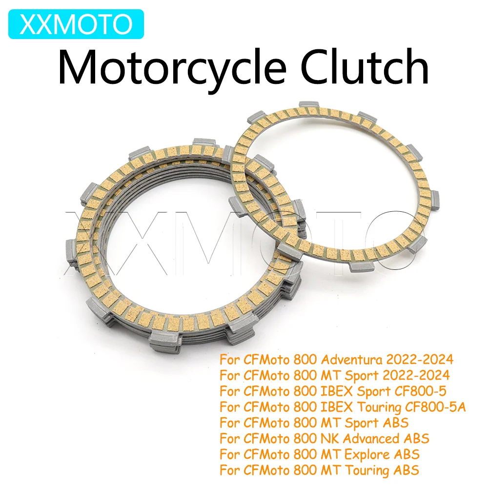 For CFMoto 800 Adventura 800 MT Sport Explore Touring 800 NK Advanced ABS 800 IBEX Motorcycle Clutch Plate Friction Disc Kit
For CFMoto 800 Adventura 800 MT Sport Explore Touring 800 NK Advanced ABS 800 IBEX Motorcycle Clutch Plate Friction Disc Kit