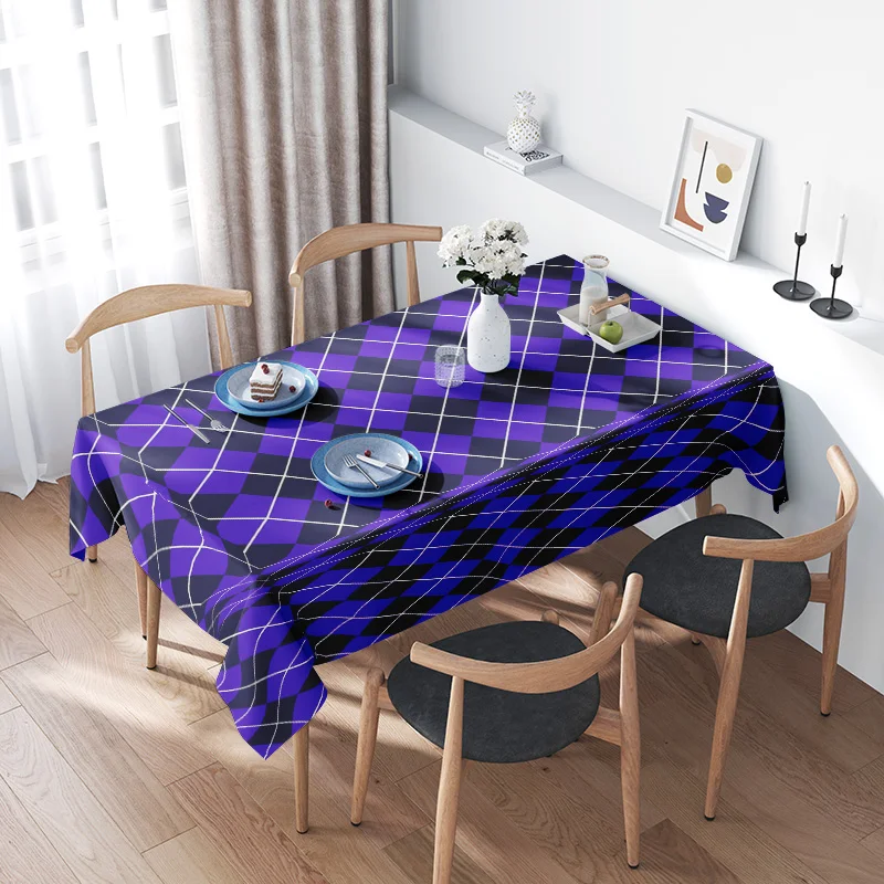 Modern Plaid Tablecloths with Purple Arches Decorate Your Home Dining Area in Style
Modern Plaid Tablecloths with Purple Arches Decorate Your Home Dining Area in Style