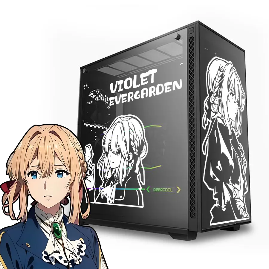 Violet Evergarden Anime Stickers for PC Case,Japanese Cartoon Decor Decals for ATX Computer Chassis Skin,Easy Removable
Violet Evergarden Anime Stickers for PC Case,Japanese Cartoon Decor Decals for ATX Computer Chassis Skin,Easy Removable