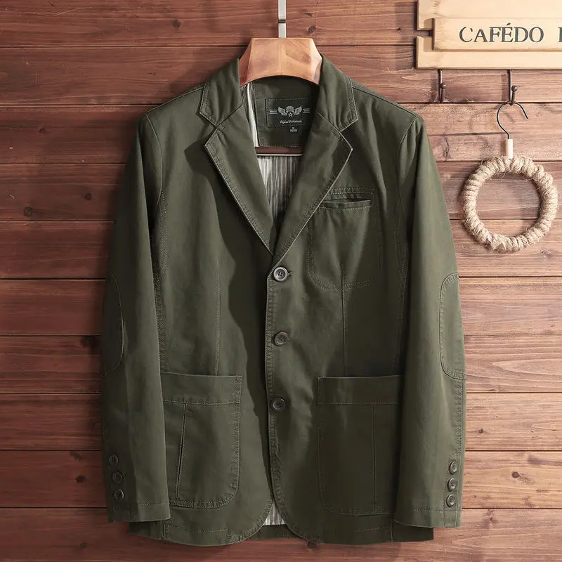 Gioobmen's suit jacket 2025spring new cotton loose top jacket fashion Men'S Wear
Gioobmen's suit jacket 2025spring new cotton loose top jacket fashion Men'S Wear