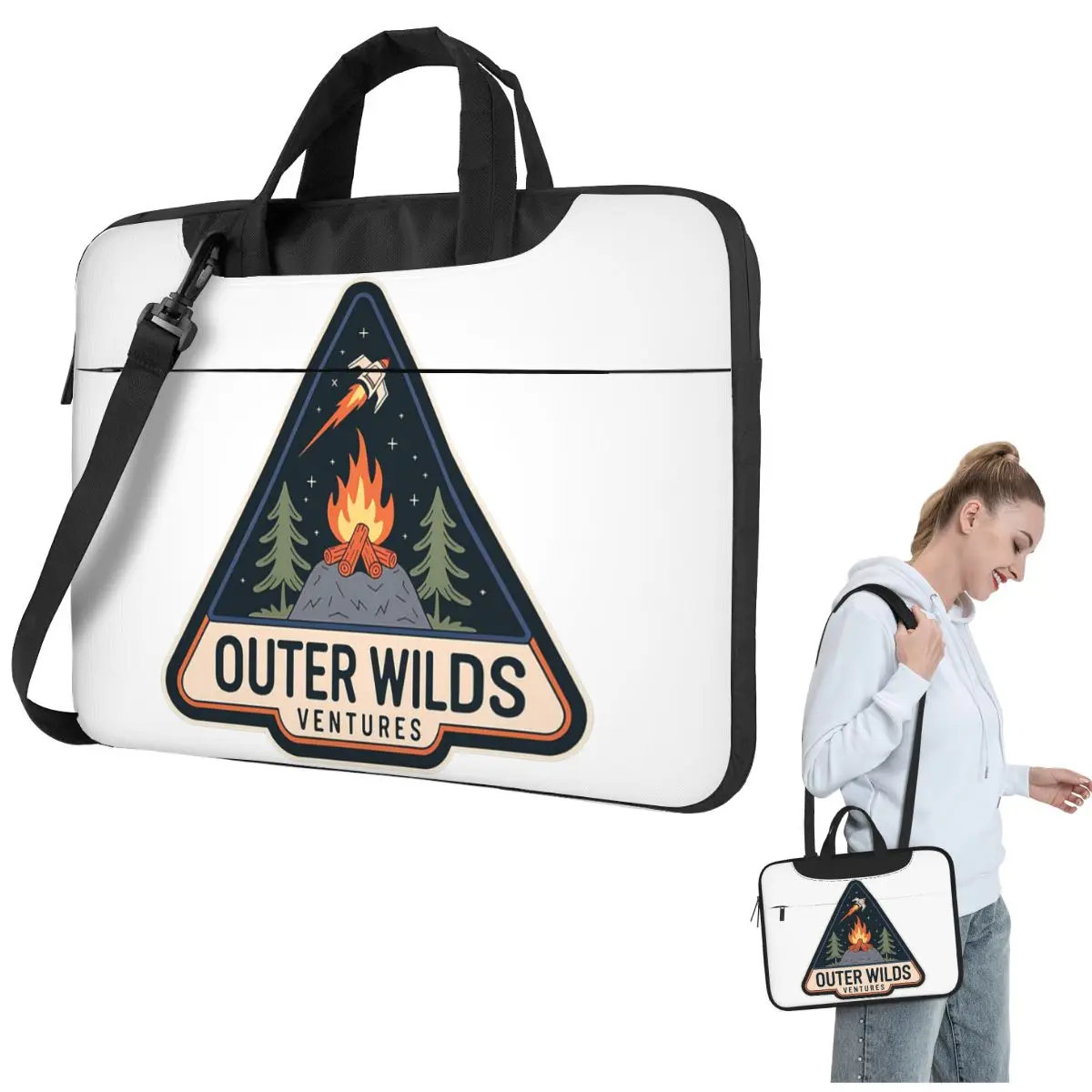 Сумка для ноутбука Outer Wilds Ventures с нашивкой, противоударный чехол, сумка для компьютера 13, 14, 15,6 дюймов, сумка через плечо для ноутбука Macbook Pro Air
Сумка для ноутбука Outer Wilds Ventures с нашивкой, противоударный чехол, сумка для компьютера 13, 14, 15,6 дюймов, сумка через плечо для ноутбука Macbook Pro Air