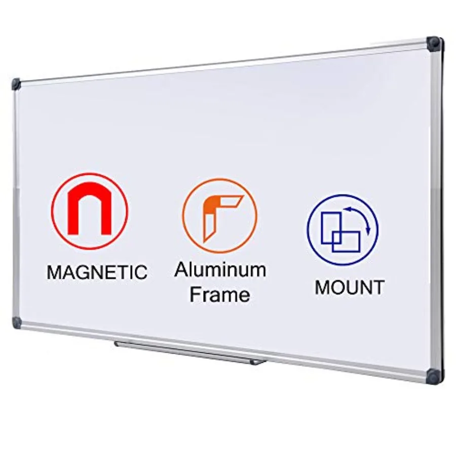 Magnetic Dry Erase Board with Pen Tray 48 x 24 Inch Aluminum Frame Portable Wall Mounted Whiteboard Message Presentation Writin
Magnetic Dry Erase Board with Pen Tray 48 x 24 Inch Aluminum Frame Portable Wall Mounted Whiteboard Message Presentation Writin