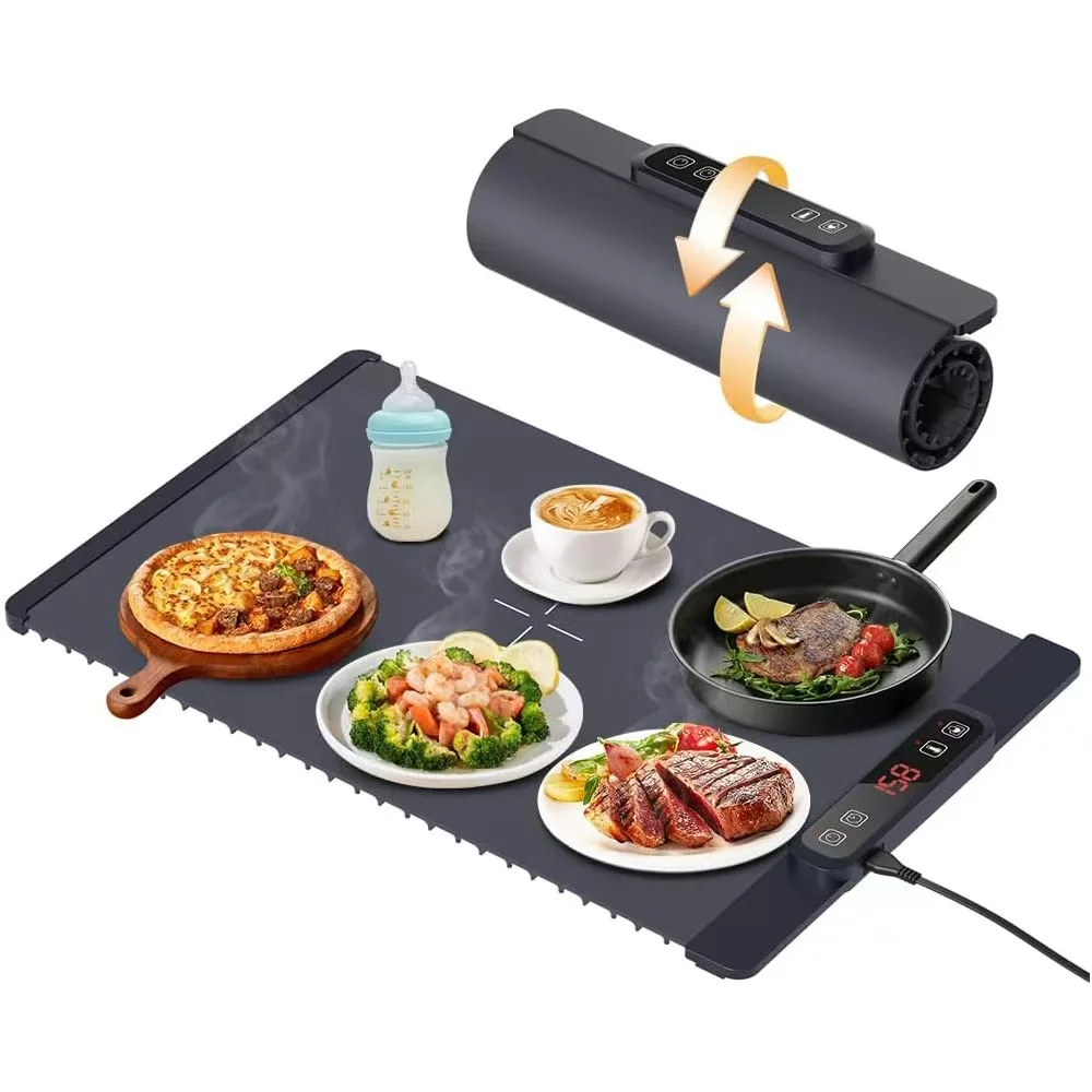 Coil Foldable Silicon Food Warming Tray Electric Flexible Hot Plate Buffet Roll-up Pad Roll-up Food Warming Mat Electric Warmer
Coil Foldable Silicon Food Warming Tray Electric Flexible Hot Plate Buffet Roll-up Pad Roll-up Food Warming Mat Electric Warmer
