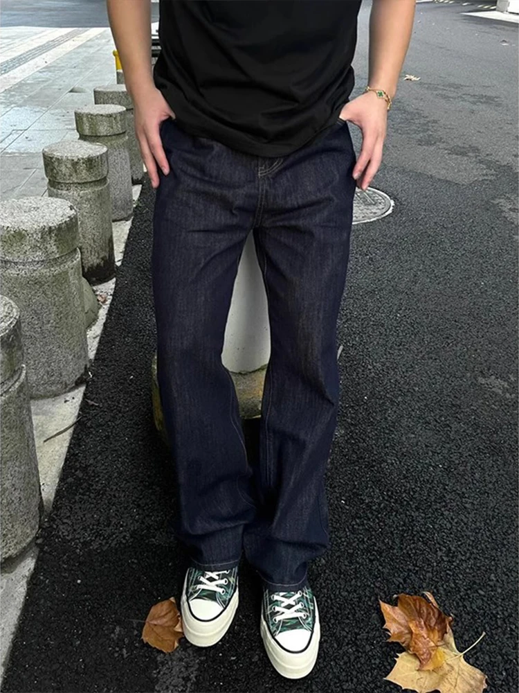 Мужские джинсы Deep Blue Original Denim прямого кроя, свободные, широкие, длинные брюки в стиле Cleanfit, ретро-джинсы в американском стиле, летние
Мужские джинсы Deep Blue Original Denim прямого кроя, свободные, широкие, длинные брюки в стиле Cleanfit, ретро-джинсы в американском стиле, летние