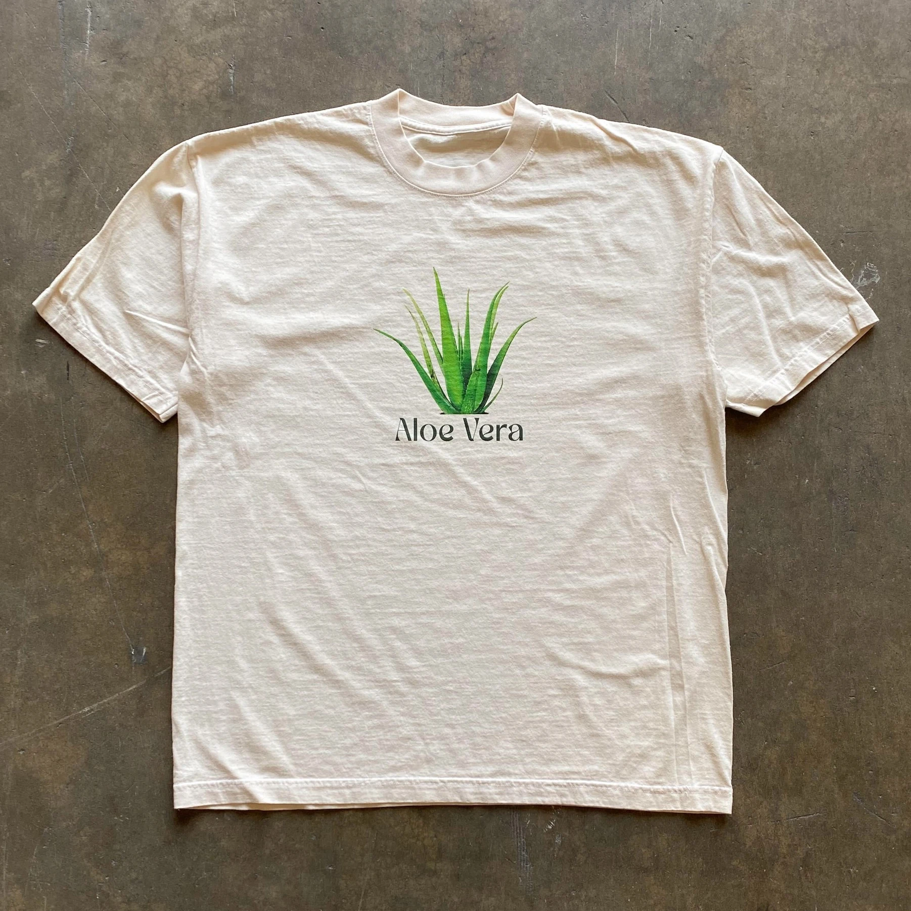 Heavyweight 260g Pure Cotton Short Sleeve T-Shirt Customized Aloe Vera Print American Retro Loose Fit UV Protection Top
Heavyweight 260g Pure Cotton Short Sleeve T-Shirt Customized Aloe Vera Print American Retro Loose Fit UV Protection Top