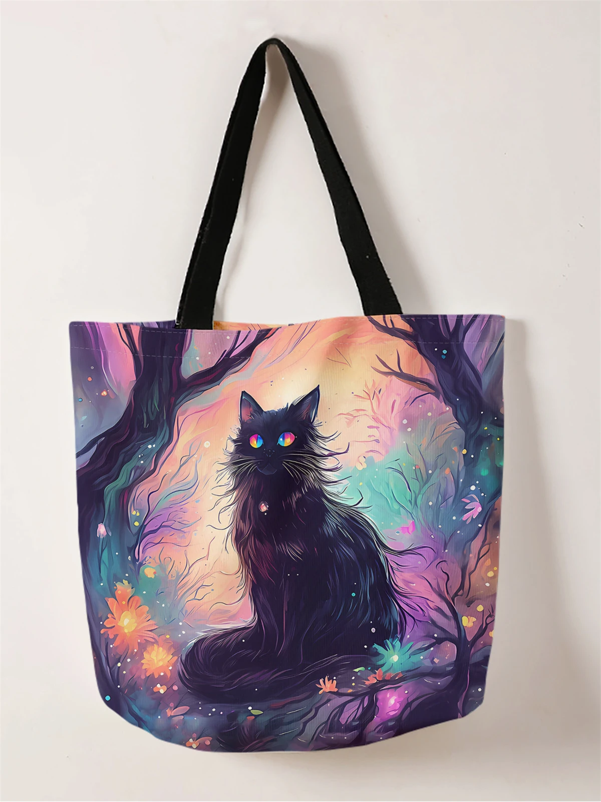 1 шт., сумка Black Forest Cat, многоразовая модная сумка, многофункциональная сумка, холщовая сумка для покупок с принтом
1 шт., сумка Black Forest Cat, многоразовая модная сумка, многофункциональная сумка, холщовая сумка для покупок с принтом