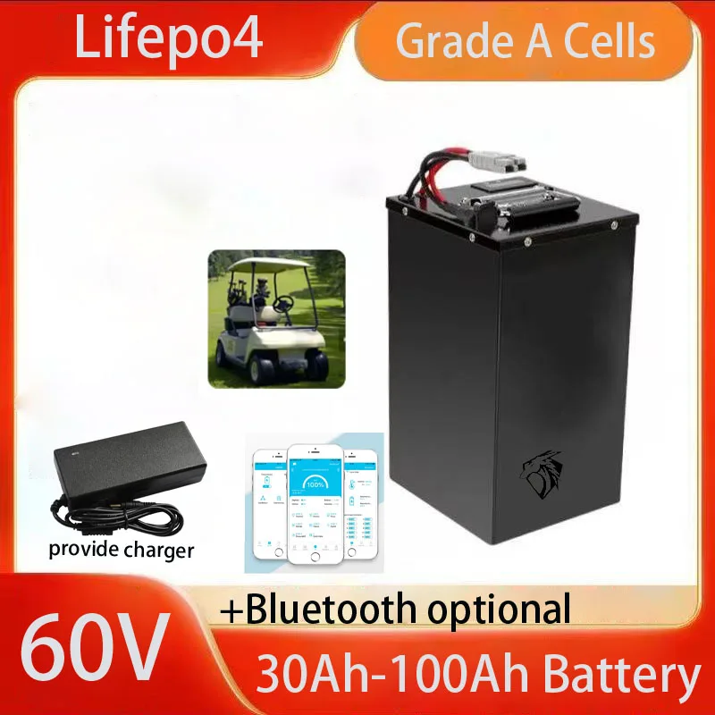 60V 30Ah Battery 40Ah 50Ah 60Ah 70Ah 80Ah 90Ah 100Ah Lithium Lifepo4 For 1800W 3000W Two-Wheeler Four Wheeler Golf Cart RV
60V 30Ah Battery 40Ah 50Ah 60Ah 70Ah 80Ah 90Ah 100Ah Lithium Lifepo4 For 1800W 3000W Two-Wheeler Four Wheeler Golf Cart RV