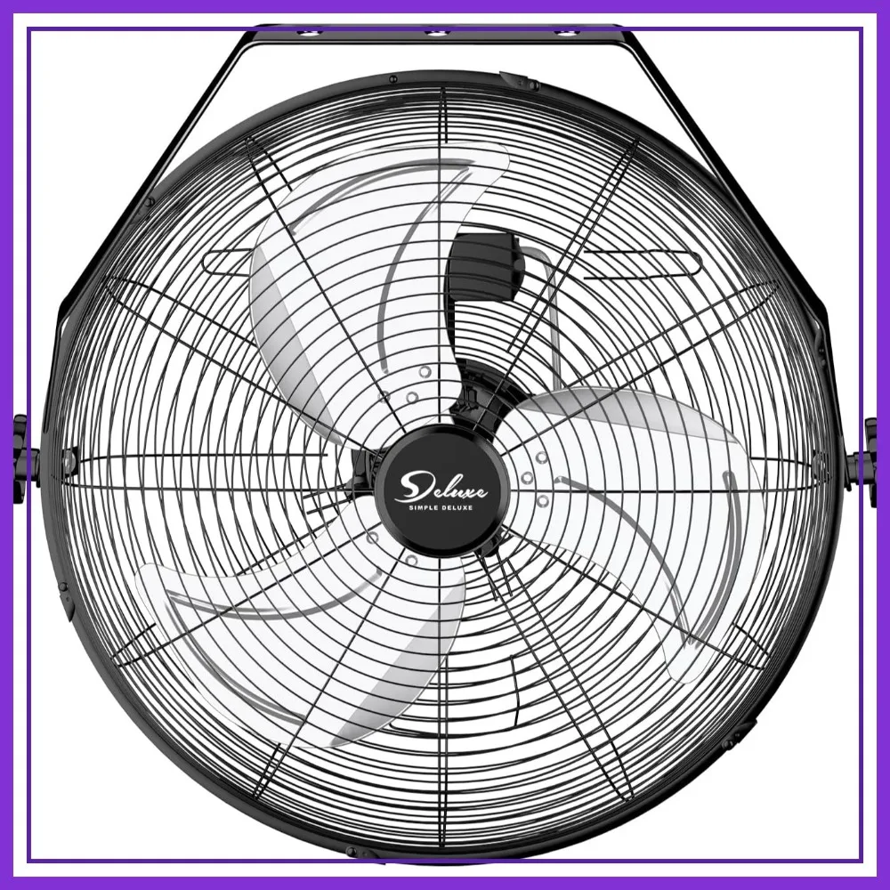 18 Inch Industrial Wall Mount Fan, 3 Speed High Velocity Metal Fan for Warehouse, Garage, Workshop, Patio, Factory, Basement
18 Inch Industrial Wall Mount Fan, 3 Speed High Velocity Metal Fan for Warehouse, Garage, Workshop, Patio, Factory, Basement