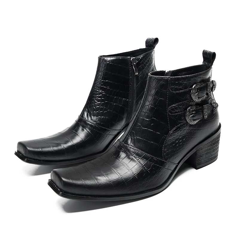 Classic Black Men Square Toe Oxfords Shoes Business Office Mid Heel Formal Boots Male Big Size Real Leather Wedding Dress Boots
Classic Black Men Square Toe Oxfords Shoes Business Office Mid Heel Formal Boots Male Big Size Real Leather Wedding Dress Boots