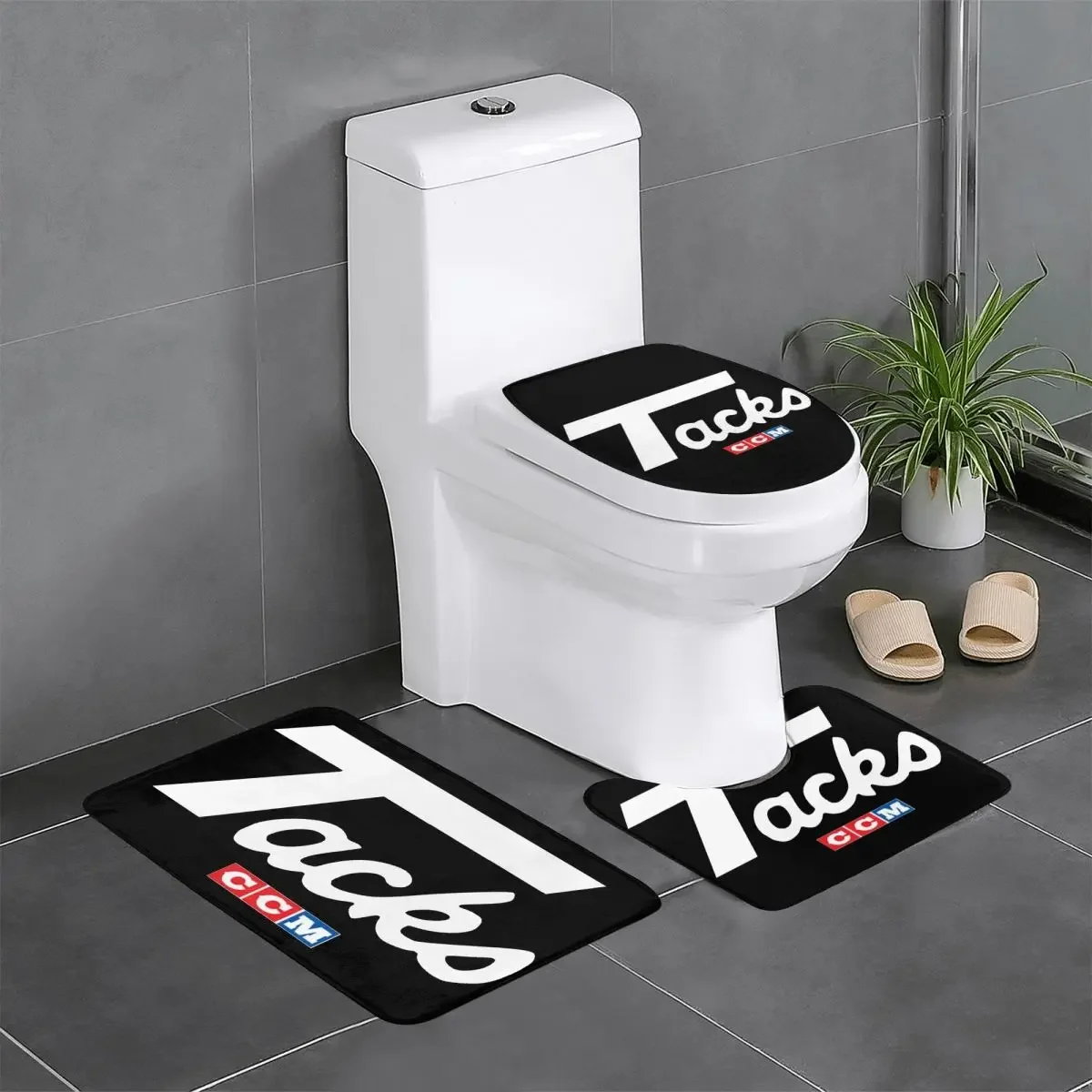 Custom CCM Canada Logo Hockey 3 Piece Bathroom Rugs Set Non Slip Toilet Bath Mat Sets
Custom CCM Canada Logo Hockey 3 Piece Bathroom Rugs Set Non Slip Toilet Bath Mat Sets