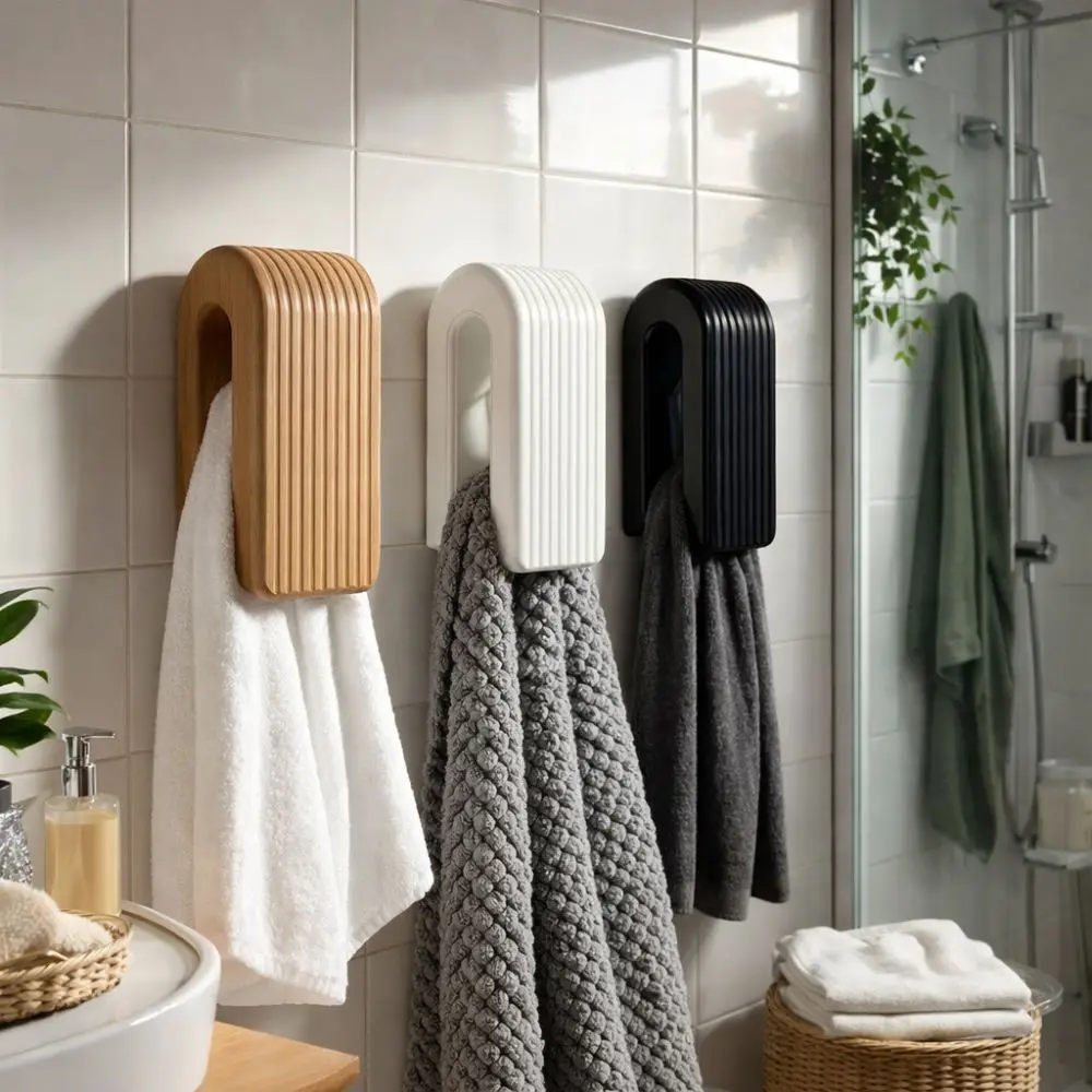 2 Pieces Strong Self Adhesive Auto-lock Towel Rack Space-saving Non Perforated Gravity Wall-mounted Hanger Plastic Practical
2 Pieces Strong Self Adhesive Auto-lock Towel Rack Space-saving Non Perforated Gravity Wall-mounted Hanger Plastic Practical