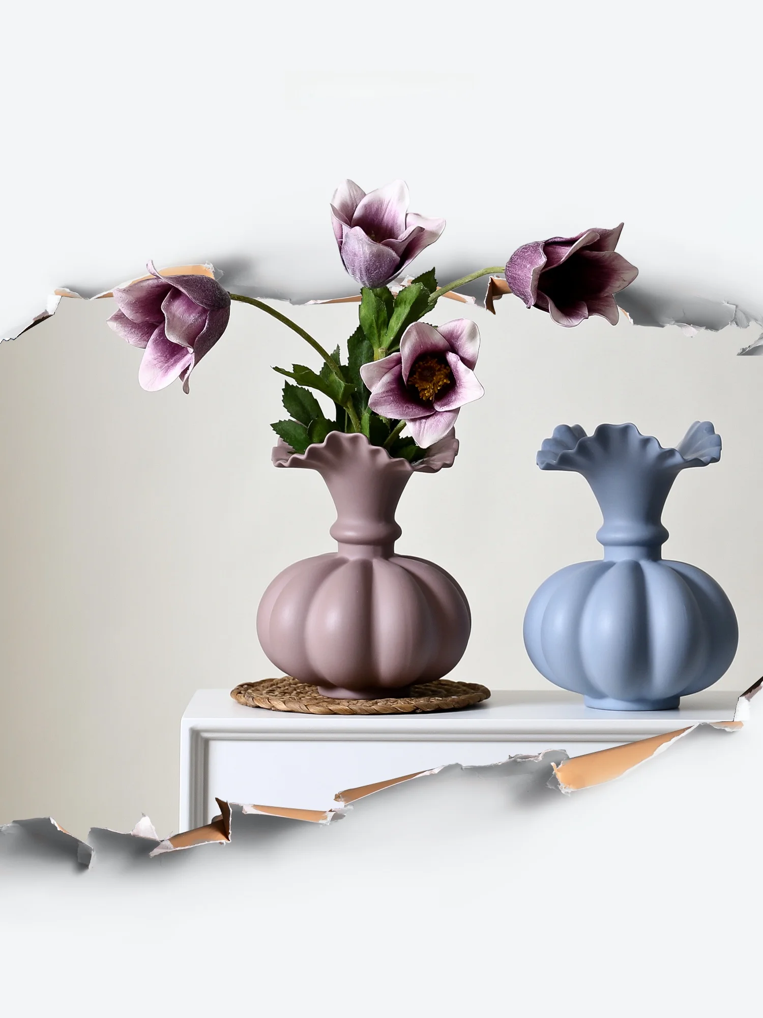 Mexibor Ceramic Flower Vase Decorative Piece for Living Room Hydroponic Flower Pot Home Decoration Vintage Style Small Size
Mexibor Ceramic Flower Vase Decorative Piece for Living Room Hydroponic Flower Pot Home Decoration Vintage Style Small Size