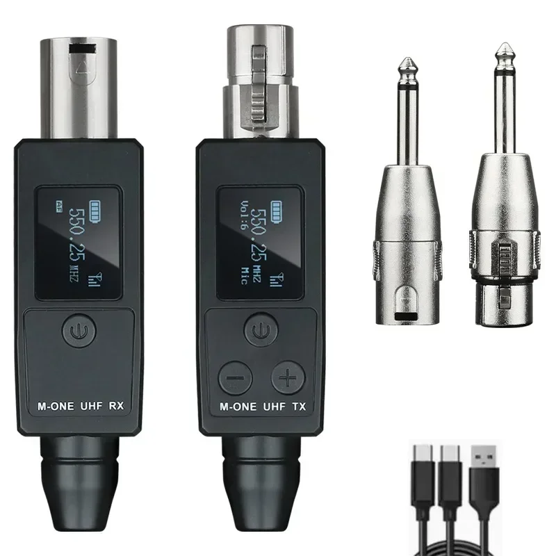VK-38 UHF Wireless Converter XLR Transmitter and Receiver for Dynamic Microphone Guitar Transmission Adapter
VK-38 UHF Wireless Converter XLR Transmitter and Receiver for Dynamic Microphone Guitar Transmission Adapter