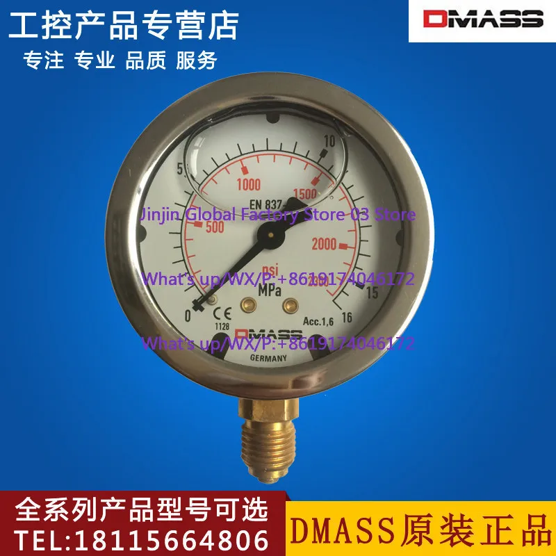 Molding Machine Die Casting Machine MBB06U-250 Liquid Filling Shockproof Pressure Gauge MBB06U Y-60
Molding Machine Die Casting Machine MBB06U-250 Liquid Filling Shockproof Pressure Gauge MBB06U Y-60