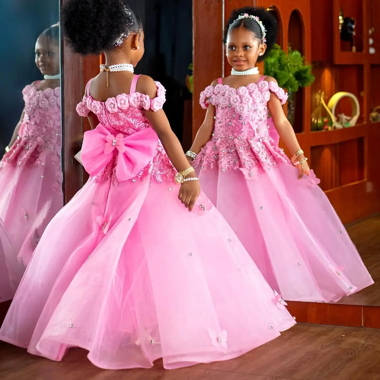 Pink Little Girls Birthday Party Dresses Children Lace Flower Girl Dresses Kids Ball Gown Butterfly Dress Customized
Pink Little Girls Birthday Party Dresses Children Lace Flower Girl Dresses Kids Ball Gown Butterfly Dress Customized