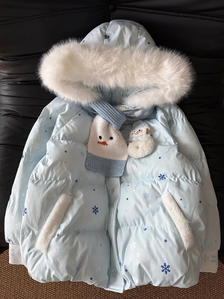 Милая милая пушистая зимняя толстовка с капюшоном, хлопковая куртка для женщин, новинка 2025 года, утолщенное теплое синее пальто-пуховик, рождественский фестиваль, повседневные парки
Милая милая пушистая зимняя толстовка с капюшоном, хлопковая куртка для женщин, новинка 2025 года, утолщенное теплое синее пальто-пуховик, рождественский фестиваль, повседневные парки