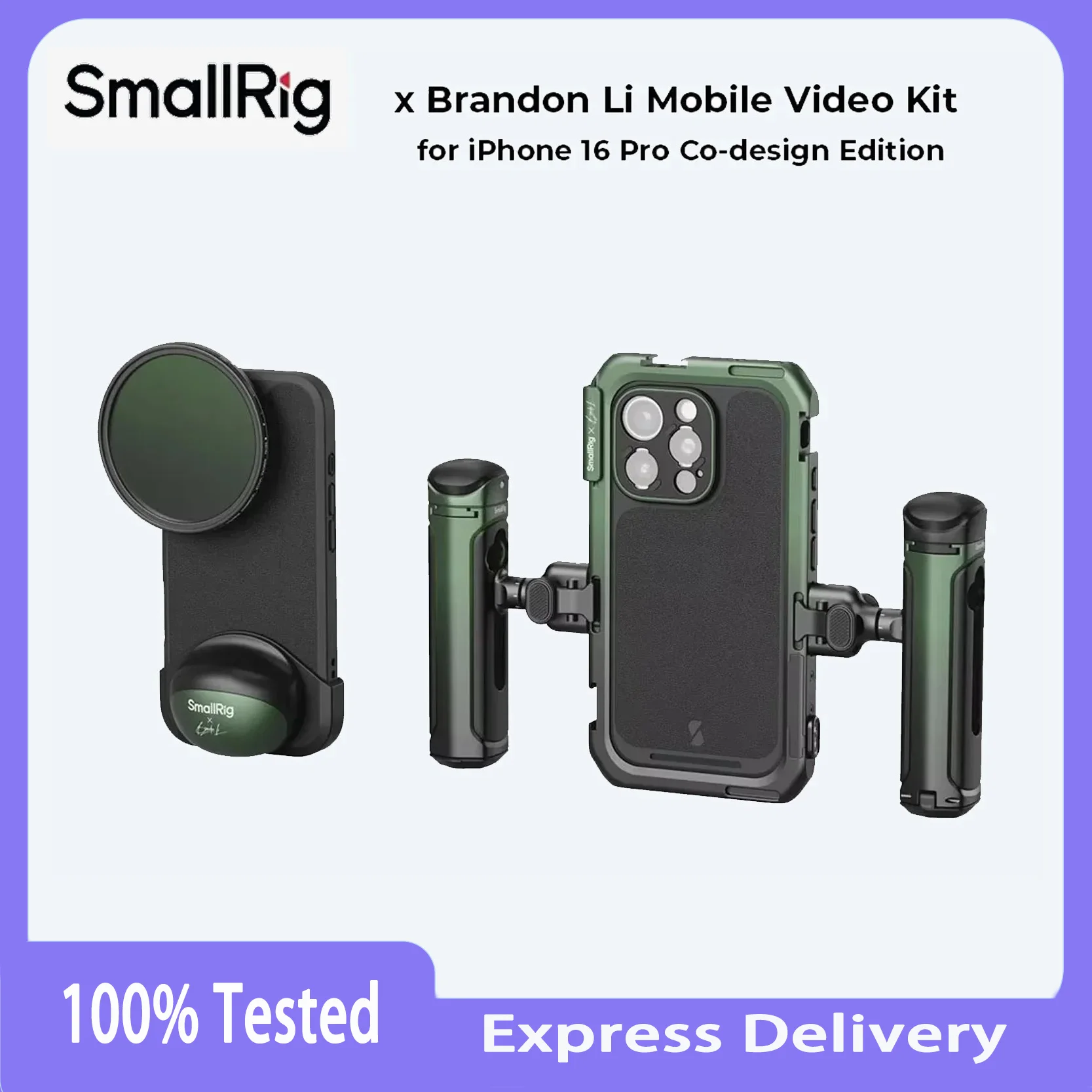 Original SmallRig 5002 Co Design Edition Brandon Li Compatible with iPhone 16 Pro Cage Kit Mobile Lightweight Video Kit
Original SmallRig 5002 Co Design Edition Brandon Li Compatible with iPhone 16 Pro Cage Kit Mobile Lightweight Video Kit