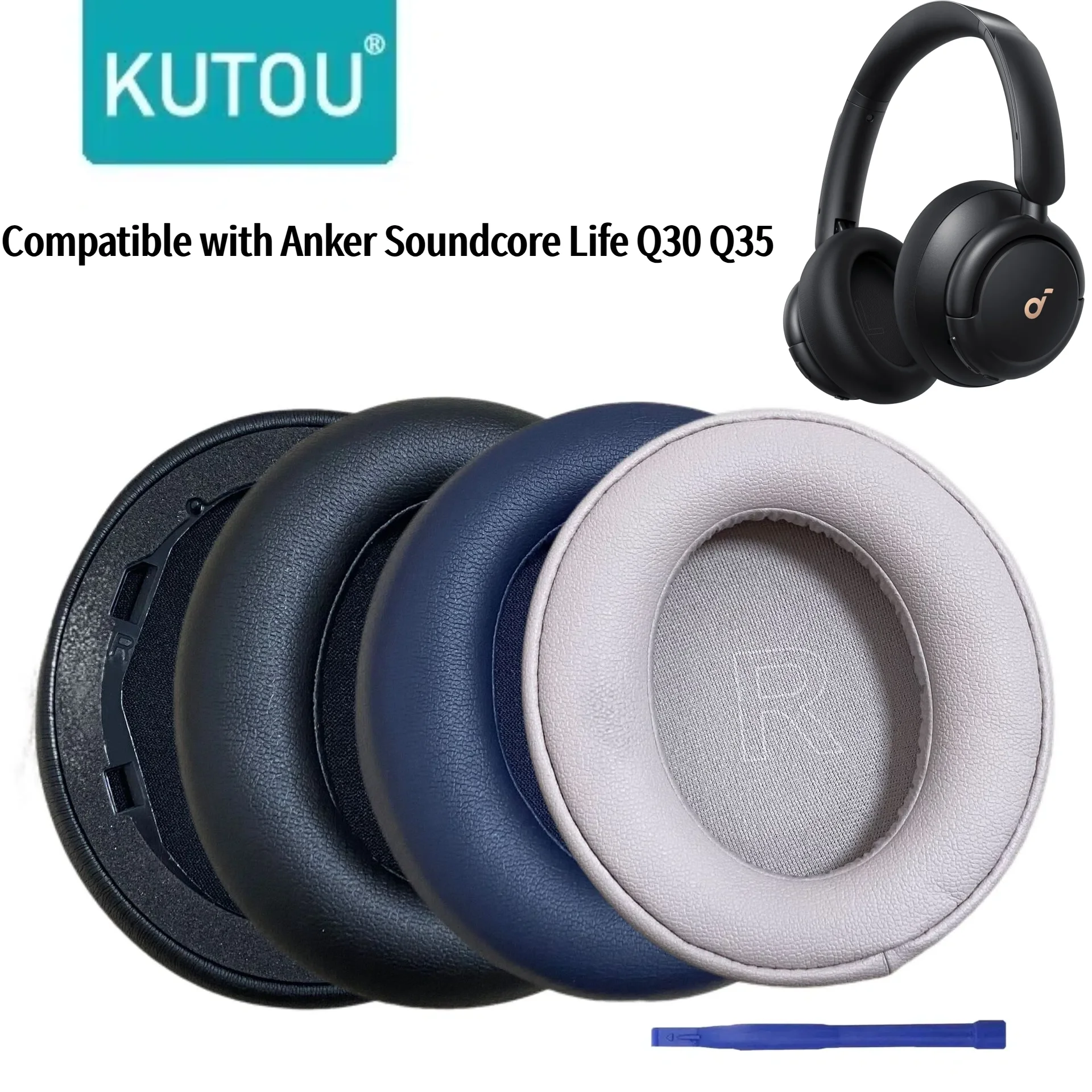 KUTOU Replacement Ear Pads Compatible with Anker Soundcore Life Q30 Q35 Q45 Headphones Soft Protein Leather and Memory Foam
KUTOU Replacement Ear Pads Compatible with Anker Soundcore Life Q30 Q35 Q45 Headphones Soft Protein Leather and Memory Foam