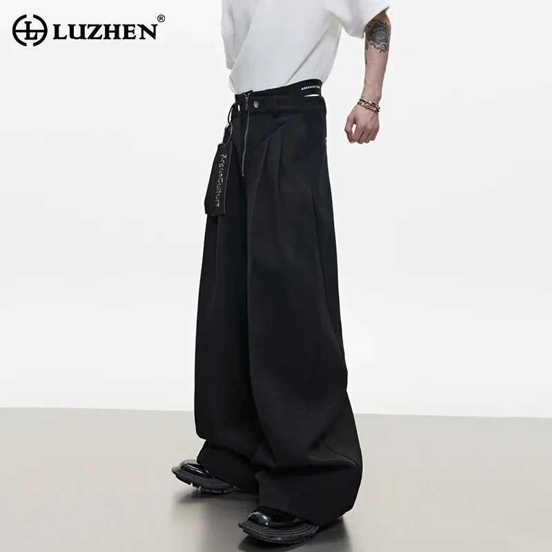 LUZHEN 2025 New Solid Color Trendy Fold Design Loose Casual Pants Men Original Wide Leg Trousers Male Clothes Streetwear JY2252
LUZHEN 2025 New Solid Color Trendy Fold Design Loose Casual Pants Men Original Wide Leg Trousers Male Clothes Streetwear JY2252