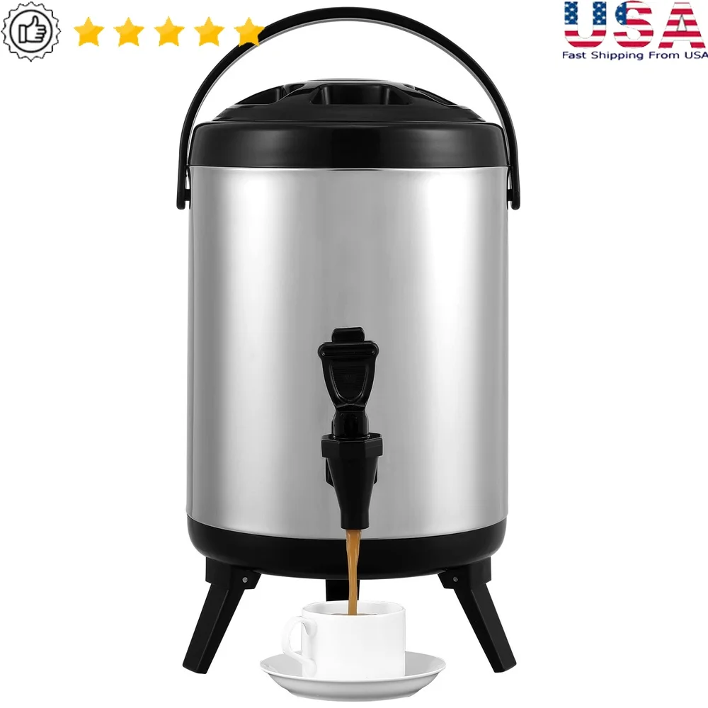 Insulated Beverage Dispenser 8L Stainless Steel Hot Cold Drink Server with Thermometer and Precision Spigot Tea Coffee Juice
Insulated Beverage Dispenser 8L Stainless Steel Hot Cold Drink Server with Thermometer and Precision Spigot Tea Coffee Juice