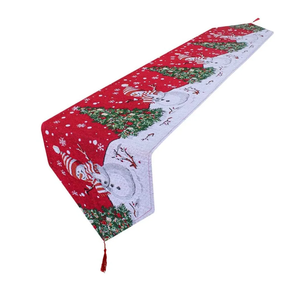 Tassel Christmas Table Runner Long Snowman Printed Table Cover Rectangle Table Flag Xmas Desktop Decoration
Tassel Christmas Table Runner Long Snowman Printed Table Cover Rectangle Table Flag Xmas Desktop Decoration