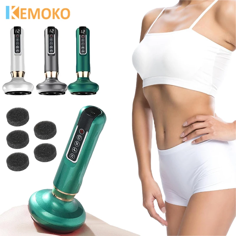 Electric Vacuum Cupping Gua Sha Massager, Heating Anti-Cellulite Suction Device for Body Slimming Meridian Relief Massage
Electric Vacuum Cupping Gua Sha Massager, Heating Anti-Cellulite Suction Device for Body Slimming Meridian Relief Massage