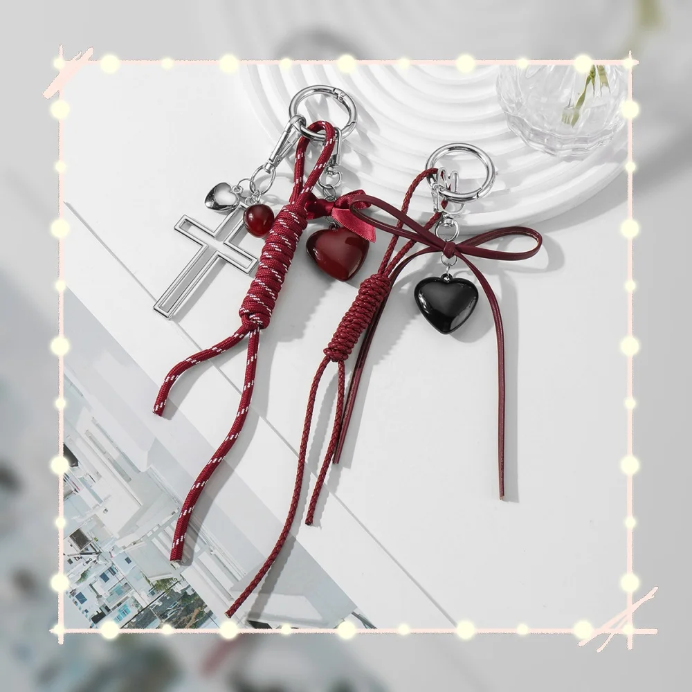 Bag Decor Bag Pendant Keychain Phone Ornament Charm Cute Plush Bow Heart Cross Shape Weaving Rope DIY Bag Hanging Decoration
Bag Decor Bag Pendant Keychain Phone Ornament Charm Cute Plush Bow Heart Cross Shape Weaving Rope DIY Bag Hanging Decoration